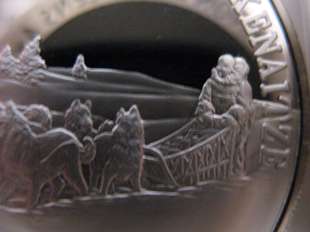 7/8-OZ.KENAITZE ALASKA NATIVE INDIAN TRIBAL NATIONS ART COIN SILVER.999+GOLD