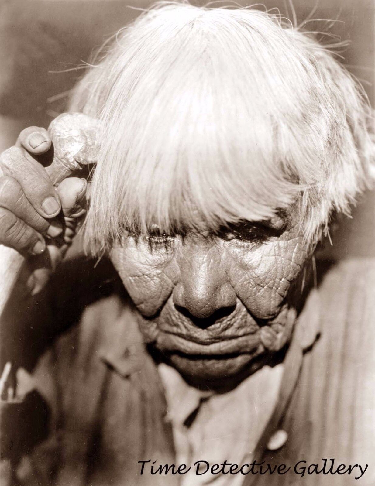 Yuki Indian Woman in Mourning, California - Historic Photo Print