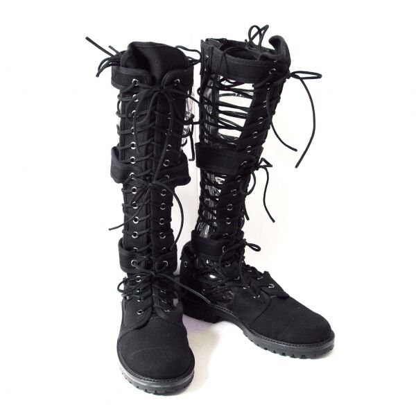 Jean-Paul GAULTIER Lace-up boots Size L(K-32910)