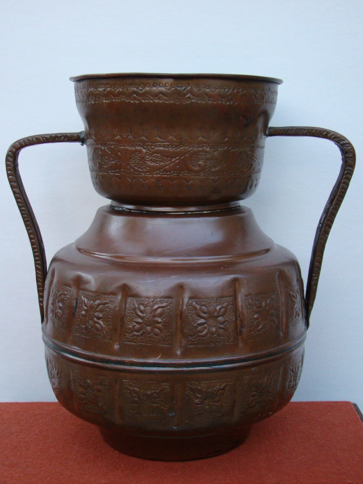 Antique/Old Vintage Copper Handmade Ornate Arabic/Persian/Islamic Pitcher/Jug