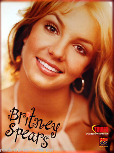 BRITNEY SPEARS TOWER RECORDS PROMO POSTER ORIGINAL
