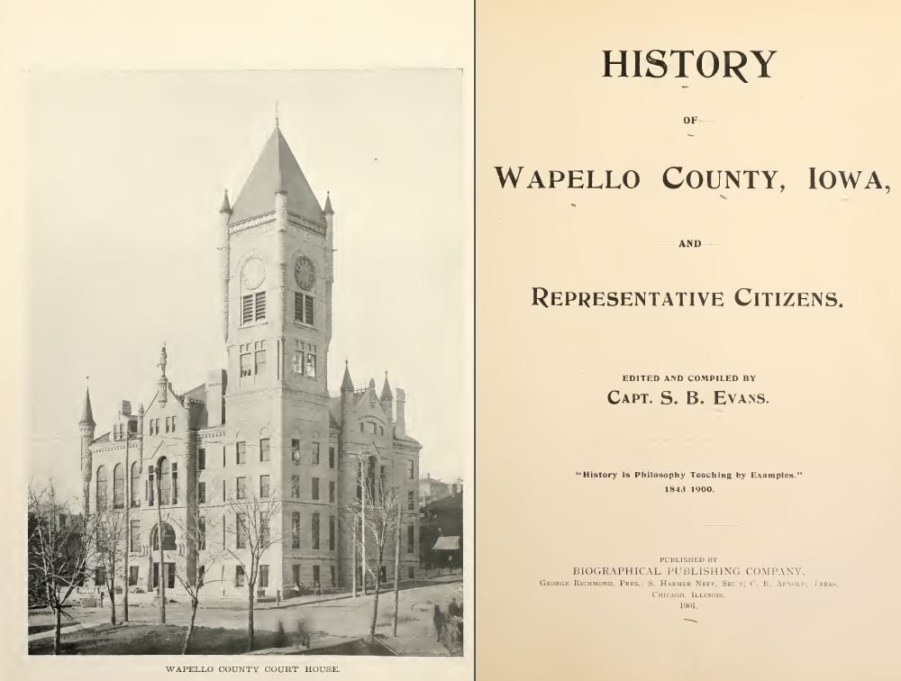 1901 WAPELLO County Iowa IA, History and Genealogy Ancestry Family Tree DVD B38