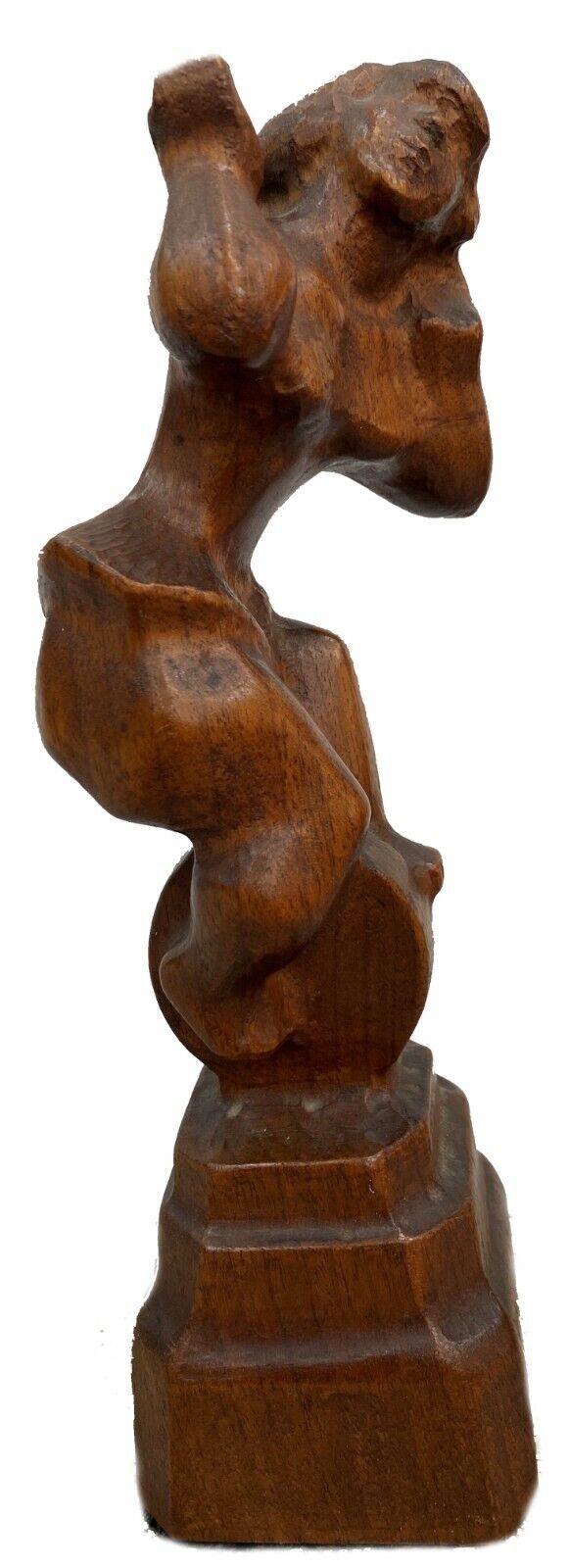 Chaim Gross, Ballerina on Unicycle, Hand-Carved Wood Sculpture, Ca. 1940s