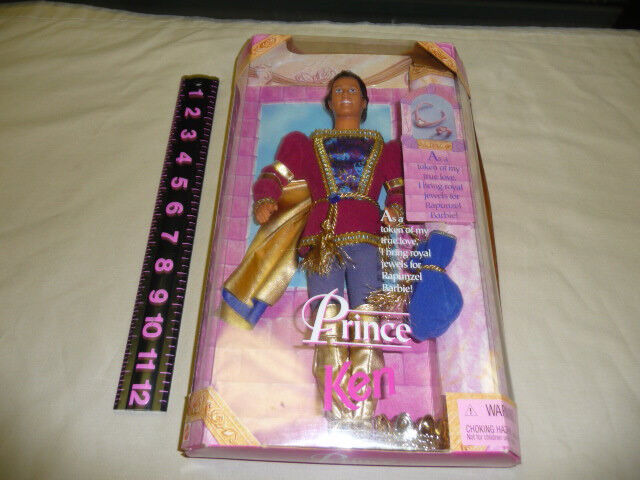 Prince KEN doll with Royal Jewels for Rapunzel Barbie 1997  NIB crown loose