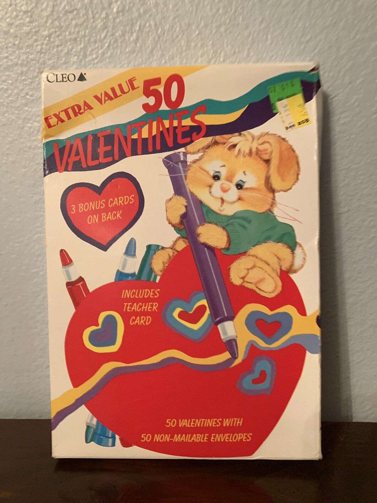 VTG 80\'s Cleo Extra Value Valentines Cards With Envelopes (50)