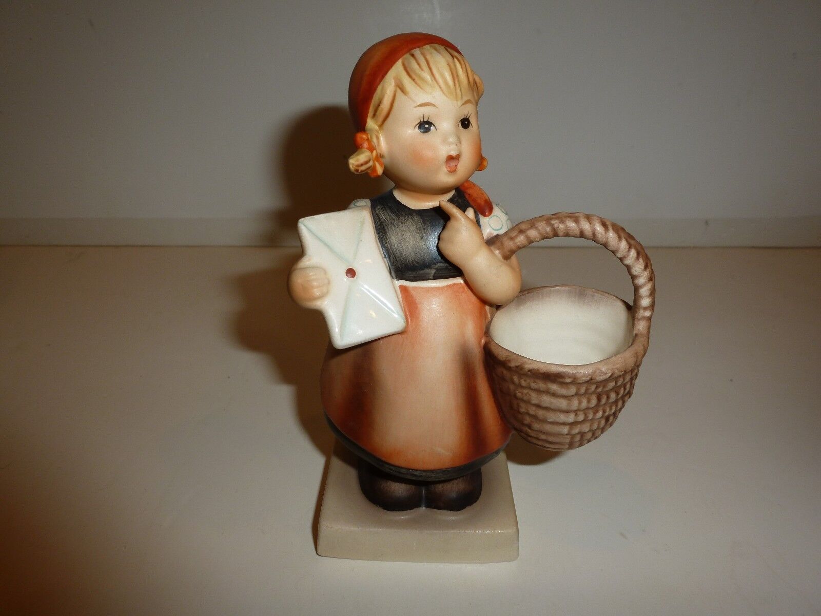 Vintage Hummel West Germany Meditation Figurine, Girl with Basket
