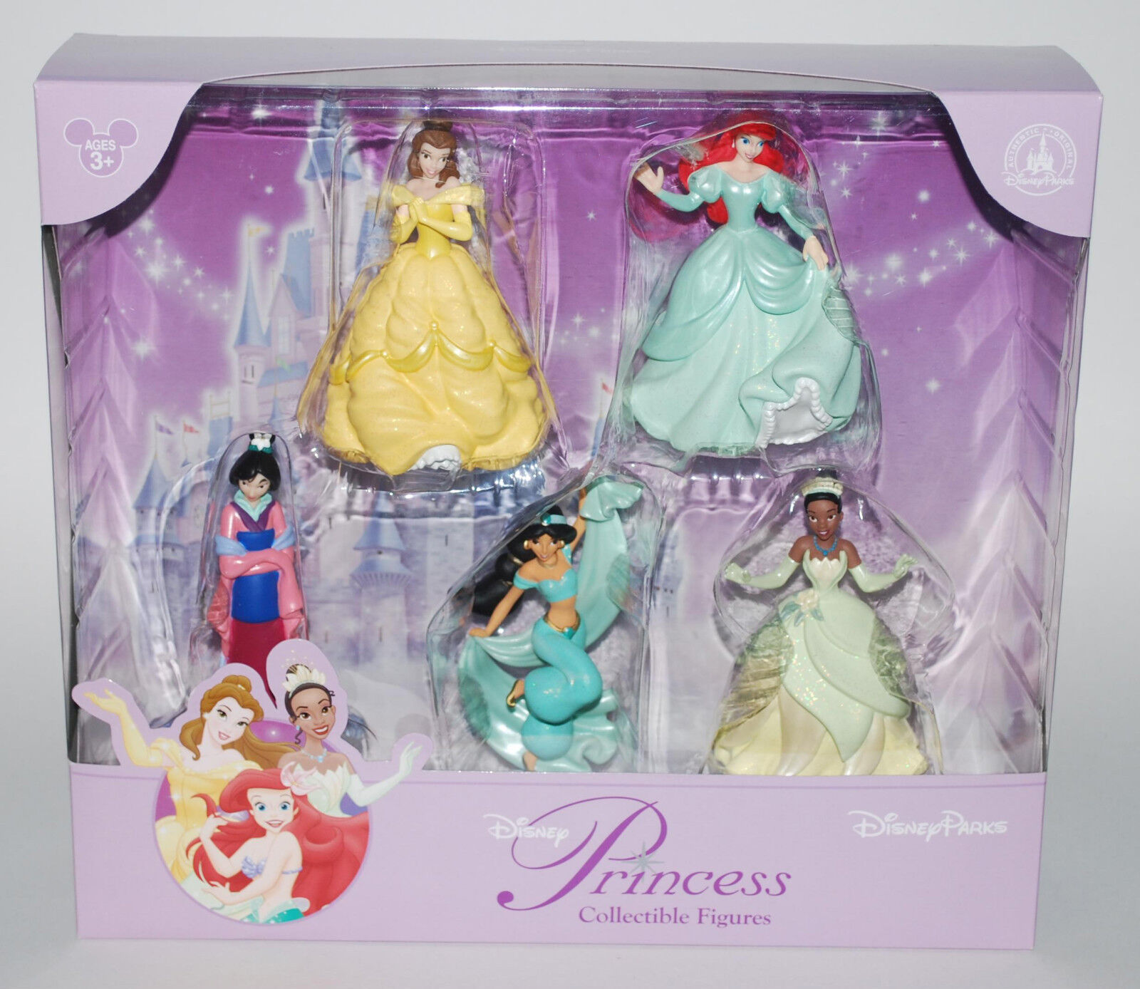 Disney Parks Princess Mulan Jasmine Ariel Cake Topper Figure Figurine Playset