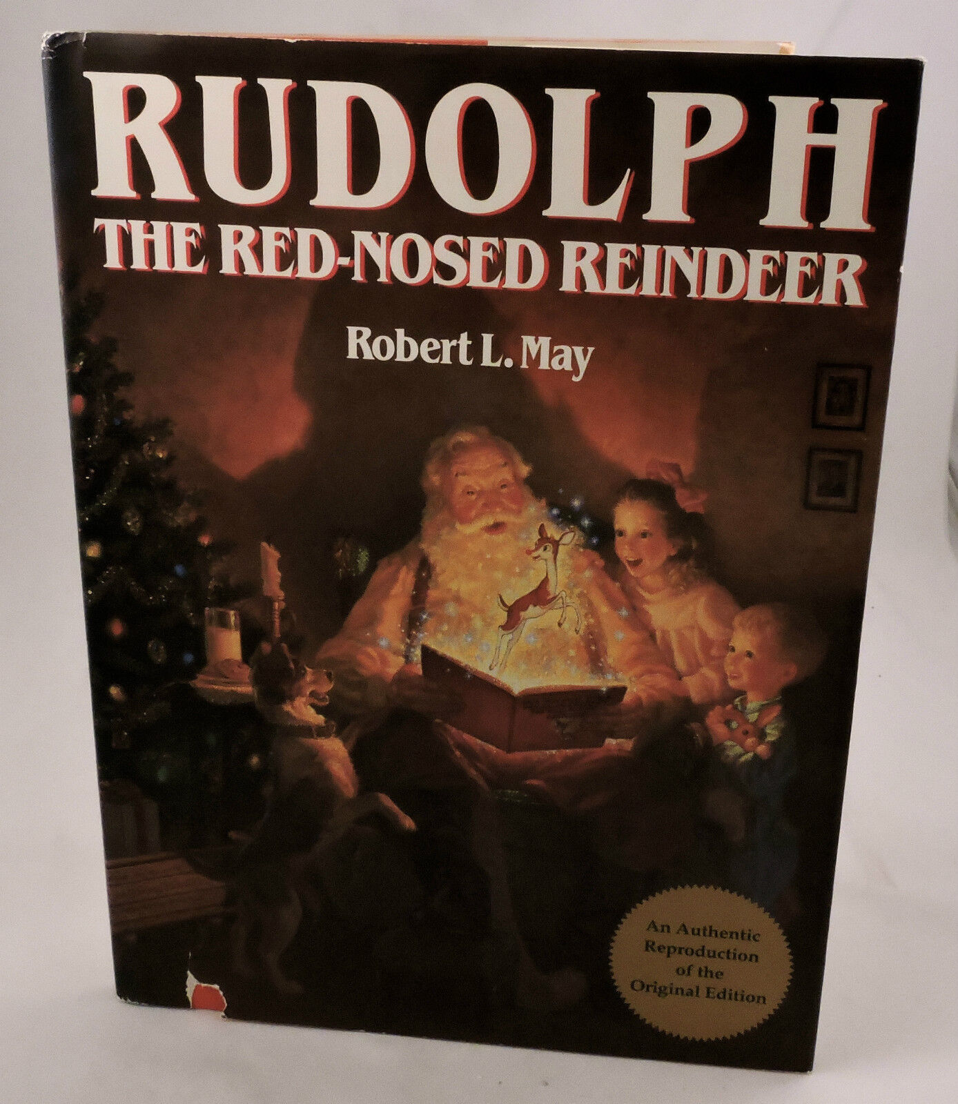 Rudolph the Red Nose Reindeer Robert L. May 1990 Hardcover DJ Holiday book