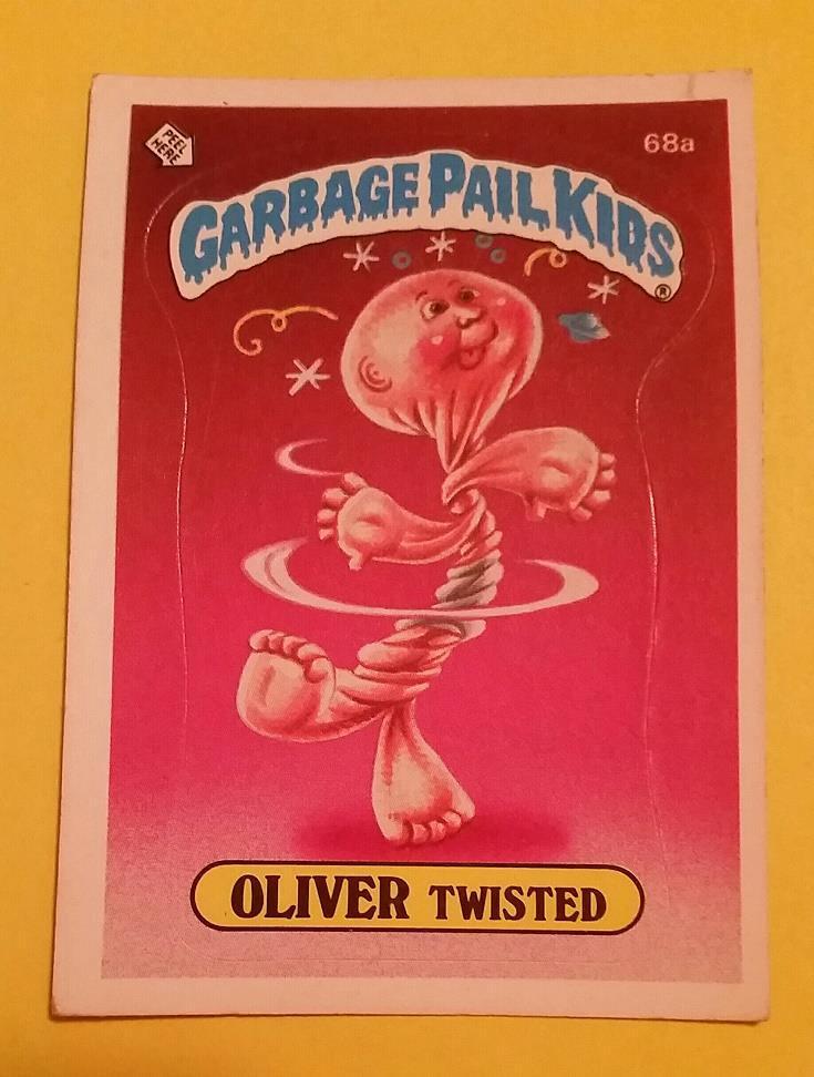 VINTAGE 1985 GARBAGE PAIL KIDS SERIES 2 - OLIVER TWISTED # 68A