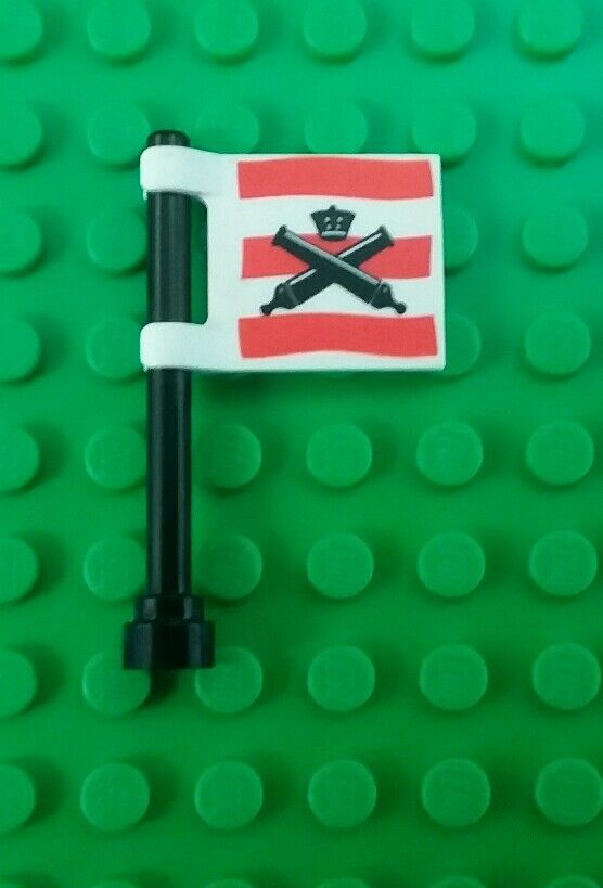 *NEW* Lego Imperial Cannon Flag 2x2 Stud Ships Boats Pirate Island Battles x 1