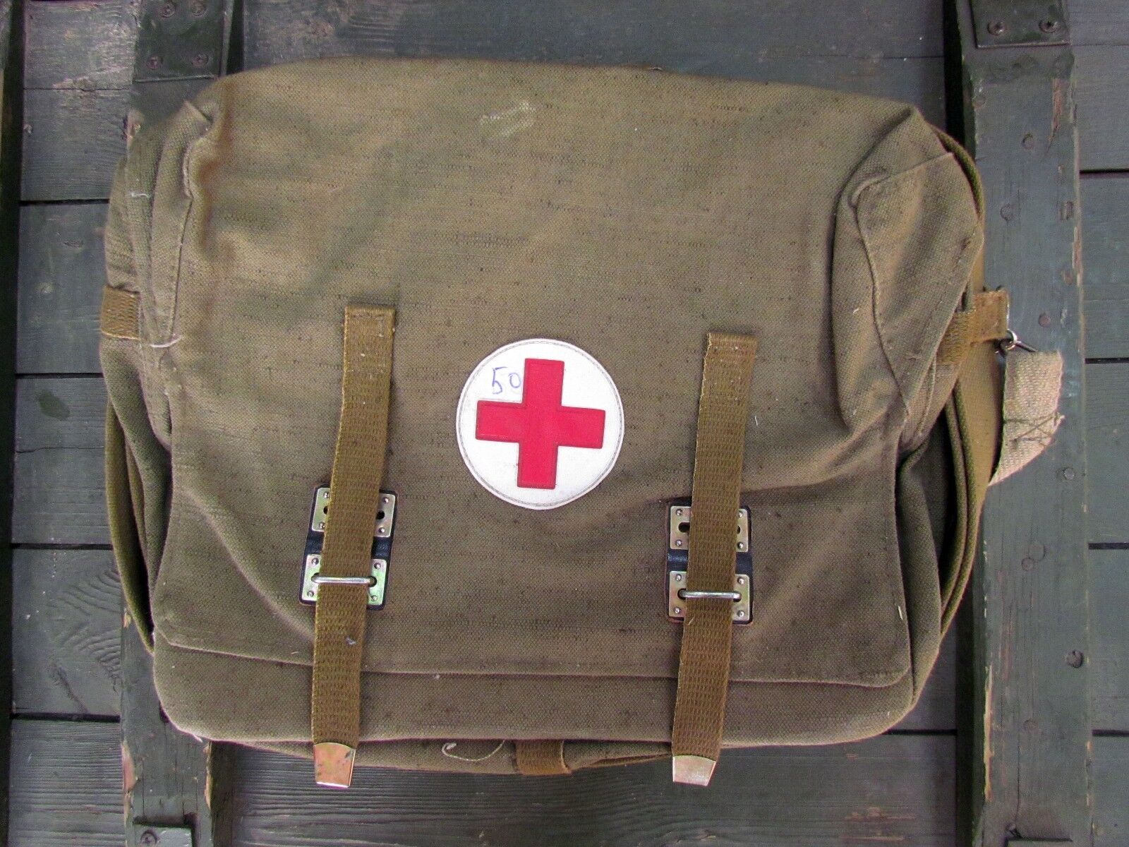 Authentic Soviet Russian Army Medic Bag Case USSR First Aid. Rare. New