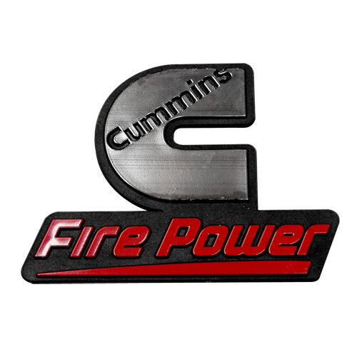 2 Cummins fire power emblem dodge ram decal stickers diesel badge truck 4x4 logo