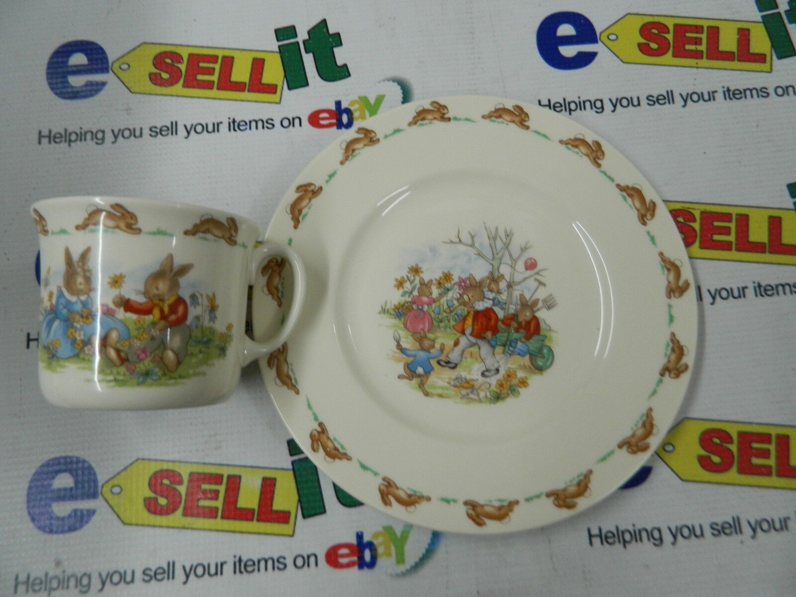 Royal Doulton Bunnykins Childs Cup & Plate