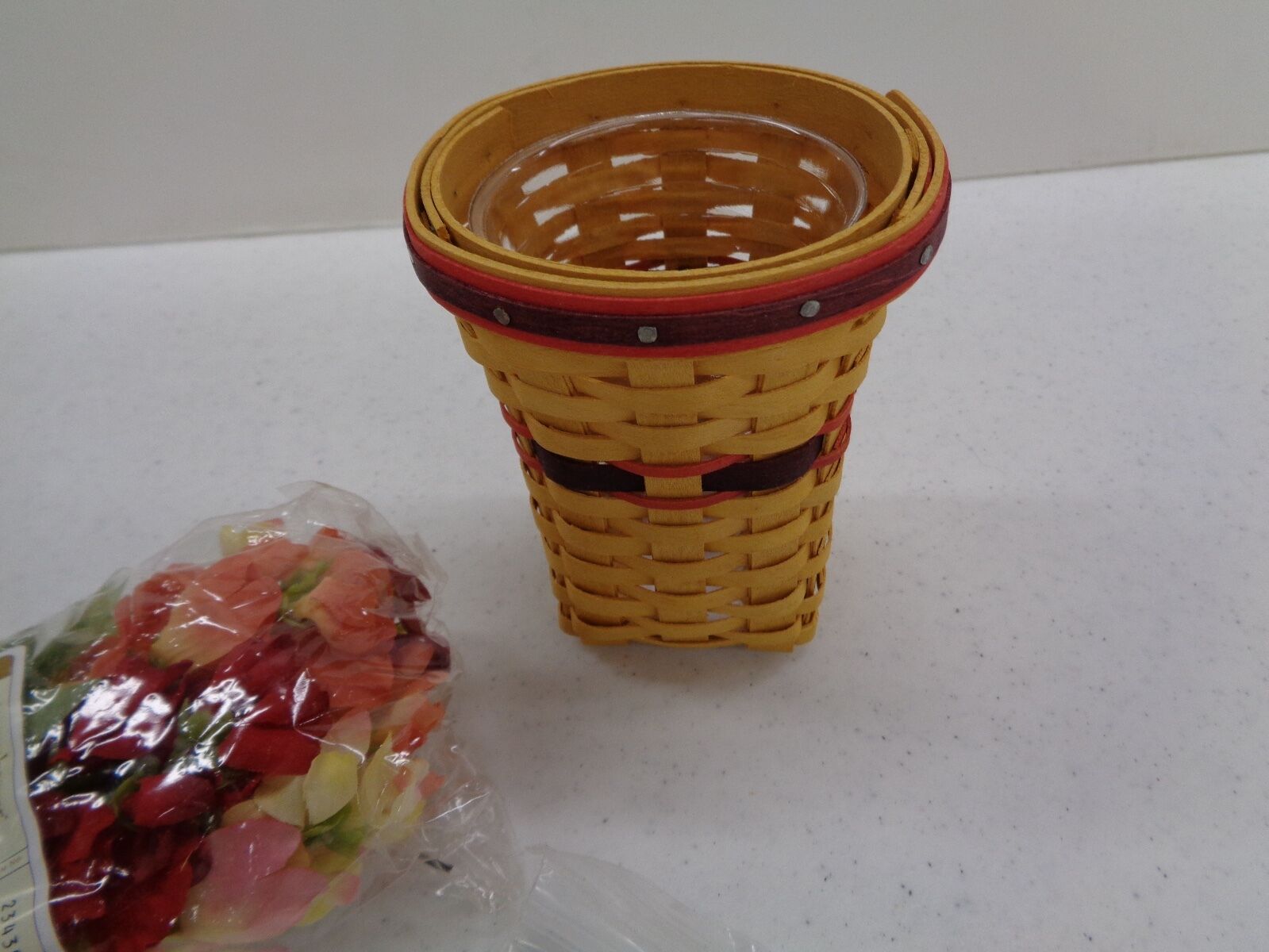 Longaberger Collectors Club CC May Series Miniature Basket Snapdragon RETIRED 