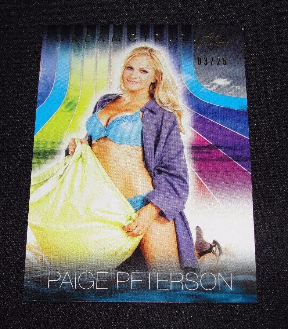 2017 Benchwarmer PAIGE PETERSON Dreamgirls #63 Gold Foil/25 The Hot Chick SCRUBS