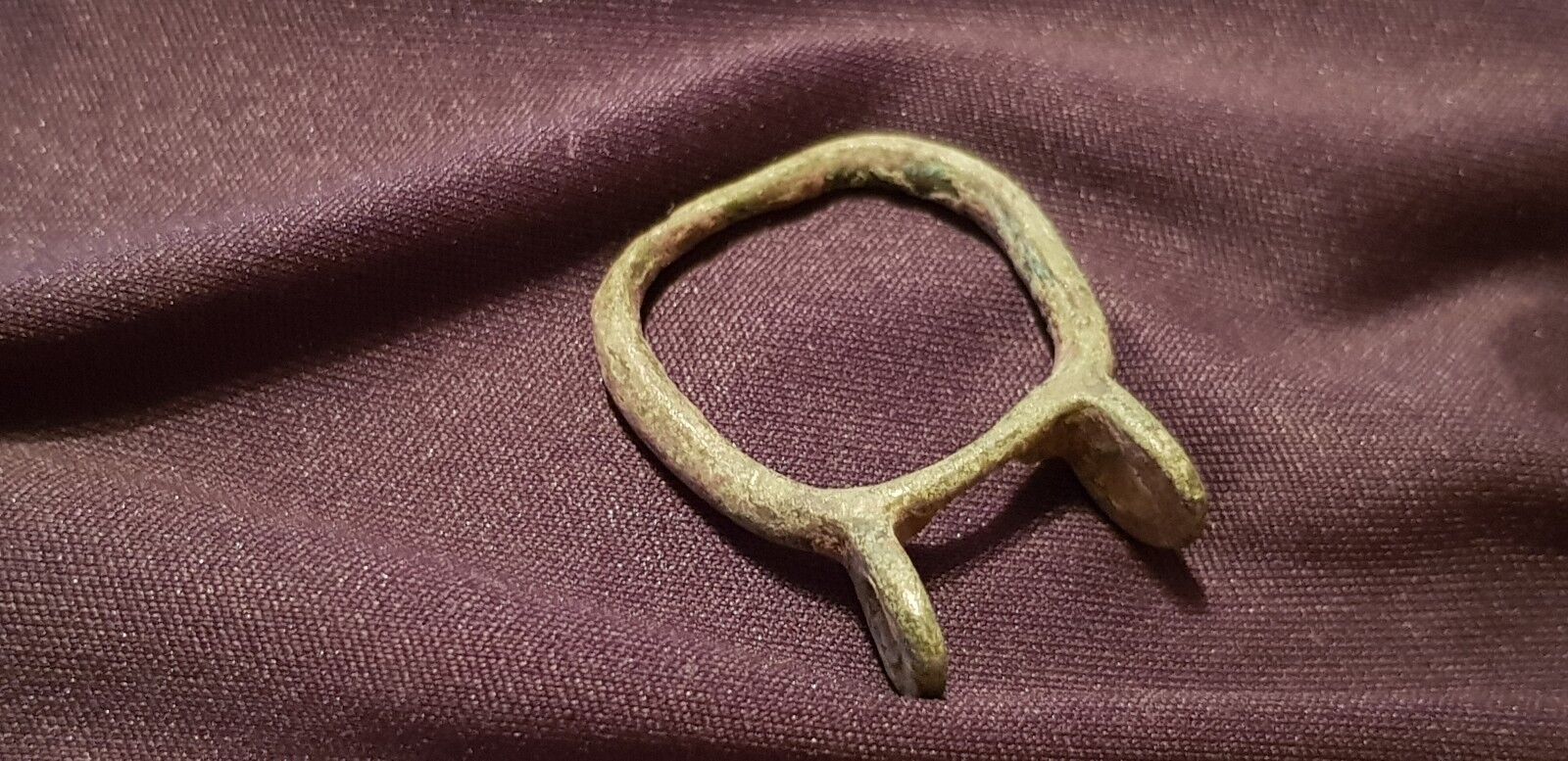 Superb A1 Con. very rare type Roman bronze buckle found in Britain 1960s L88a
