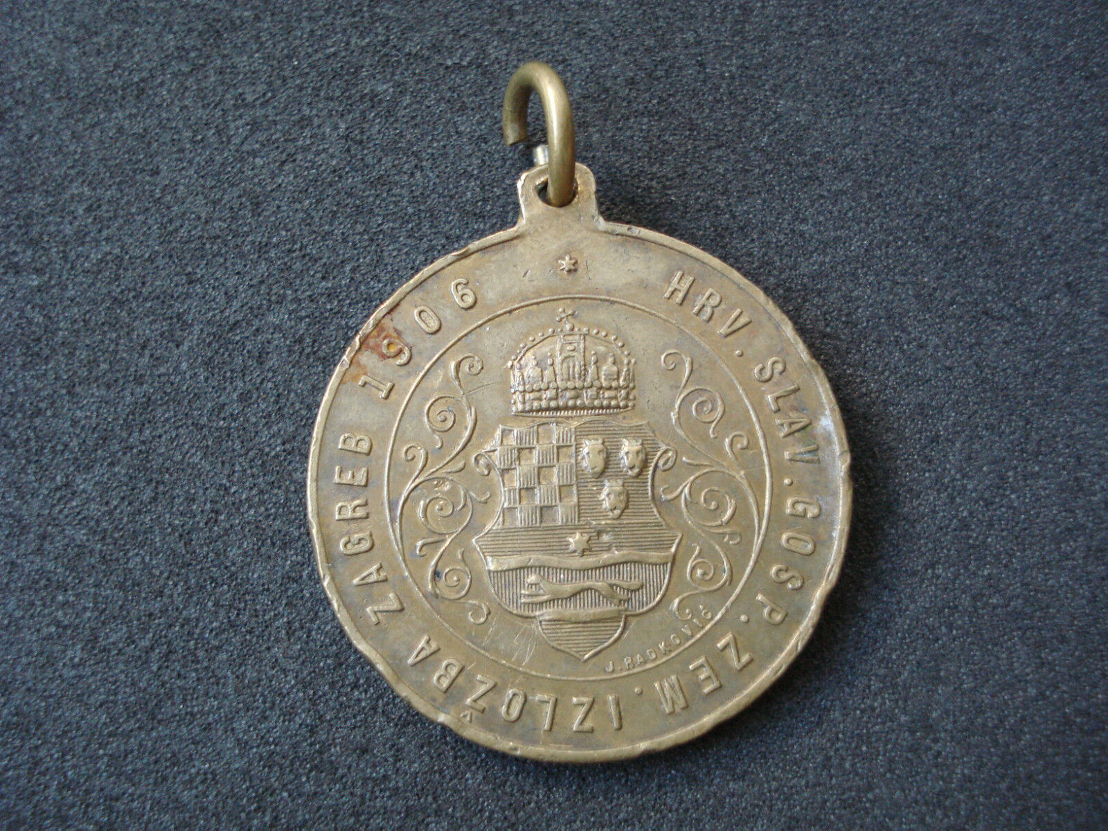 Croatia - Zagreb, Agriculture exhibition 1906 - rare medal; farming, husbandry