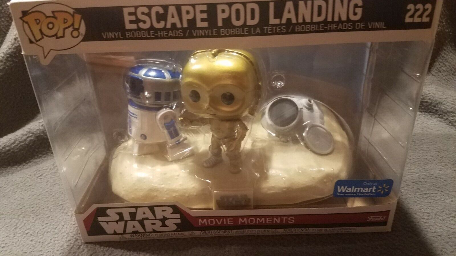 Star Wars Funko POP 222 Escape POD Movie Moments Vinyl Bobble Heads C3PO R2-D2