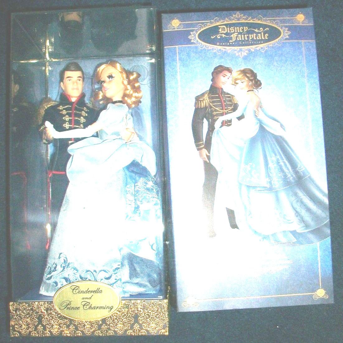 Disney Fairytale Cinderella & Prince Designer Collection Doll Sets LE 2nd 