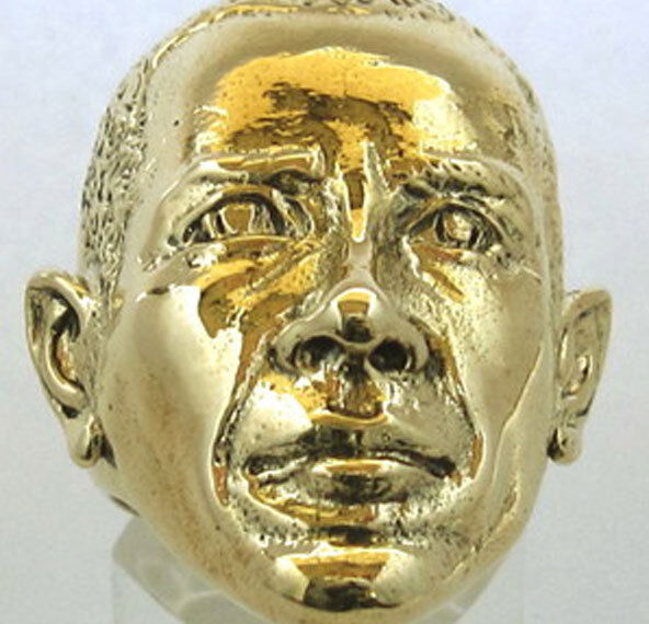 Bronze Barack Obama Ring Custom Sized  First African American President R-58b