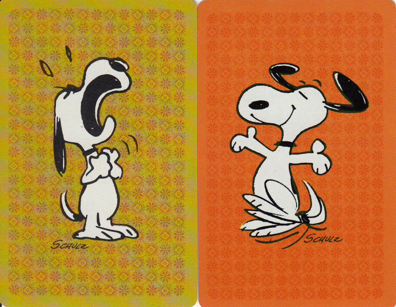  Vintage Swap/Playing Cards- 2 SINGLE- SNOOPY H