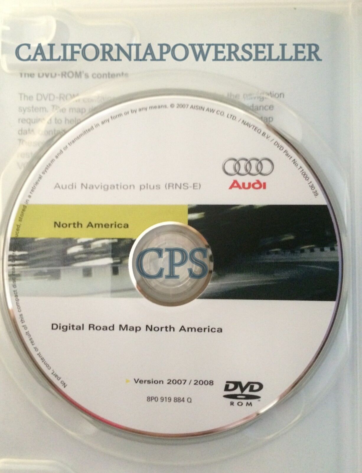 2005 2006 2007 2008 2009 Audi A3 RNS-E Navigation OEM DVD Map U.S Canada