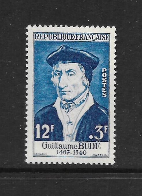 FRANCE 1956 12fr+3fr Bude National Relief Fund vf MINT never hinged SG 1291