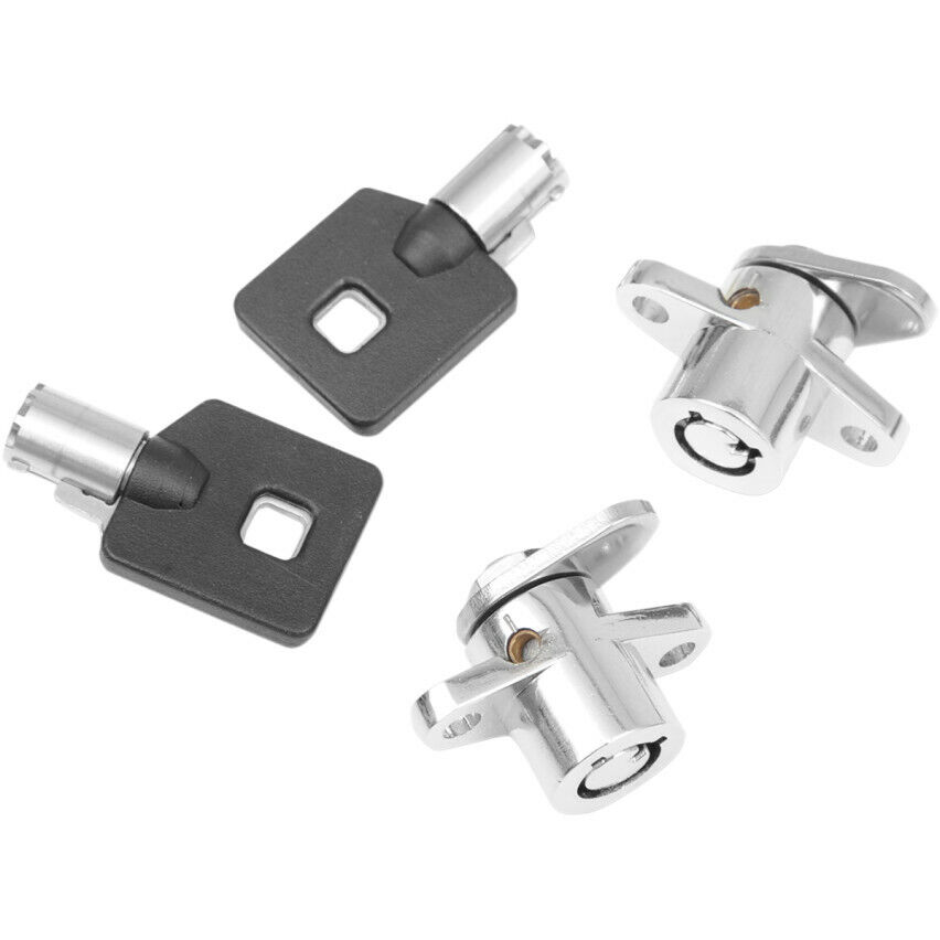 Drag Specialties Replacement Saddlebag Lock Set with Keys Harley OEM Saddlebags