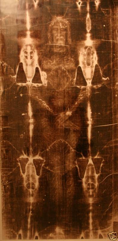 SHROUD OF TURIN...Framed image of Jesus Christ on cloth