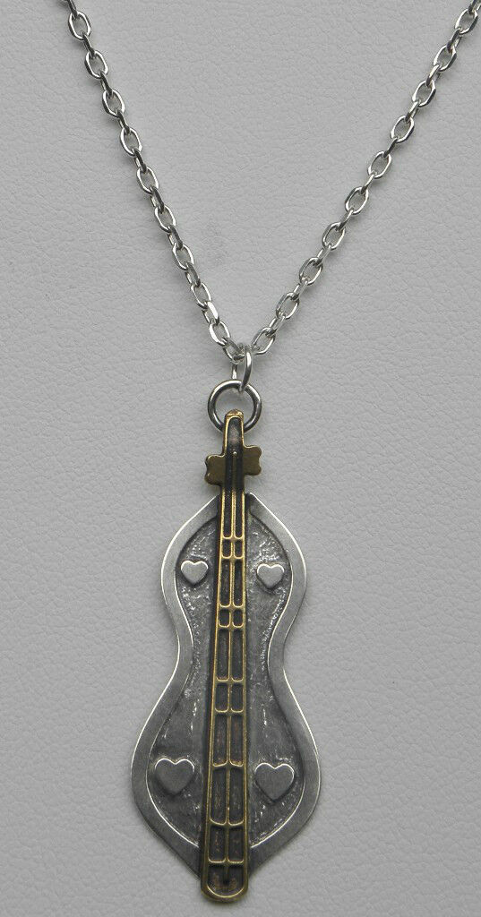 Made-in-the-USA Sterling Silver Mountain Dulcimer Necklace by Gardella
