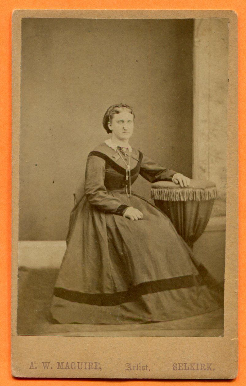 CDV Selkirk, Scotland, Portrait of a Young Woman, by Maguire, circa 1870s