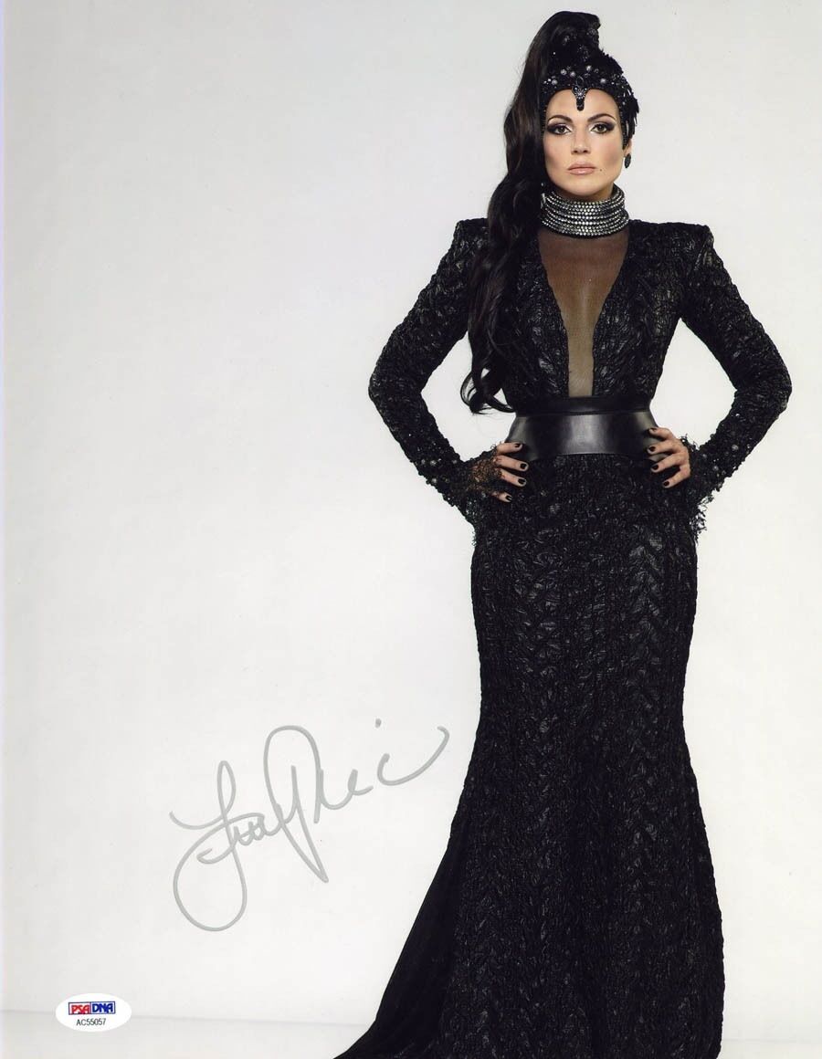 Lana Parrilla SIGNED 11x14 Photo Evil Queen Once Upon A Time PSA/DNA AUTOGRAPHED