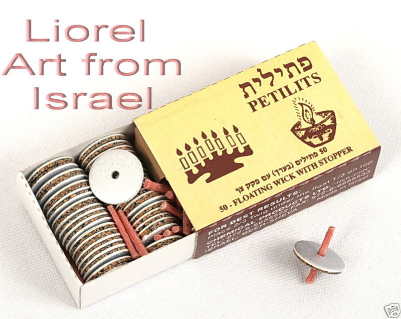 Lot 10 Packs Floating OIL WICKS Hanukkah/Shabbos Shabbat Jewish Menorah Candles