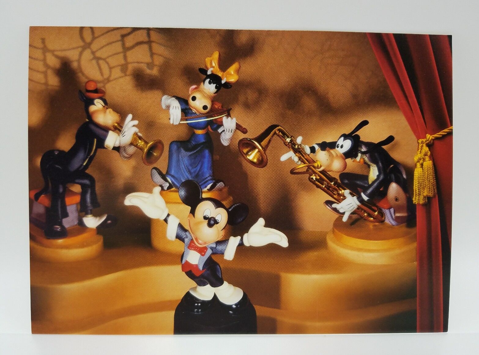 WDCC Disney Post Card Symphony Hour Maestro Mouse Horace Goofy Clarabelle 6x8