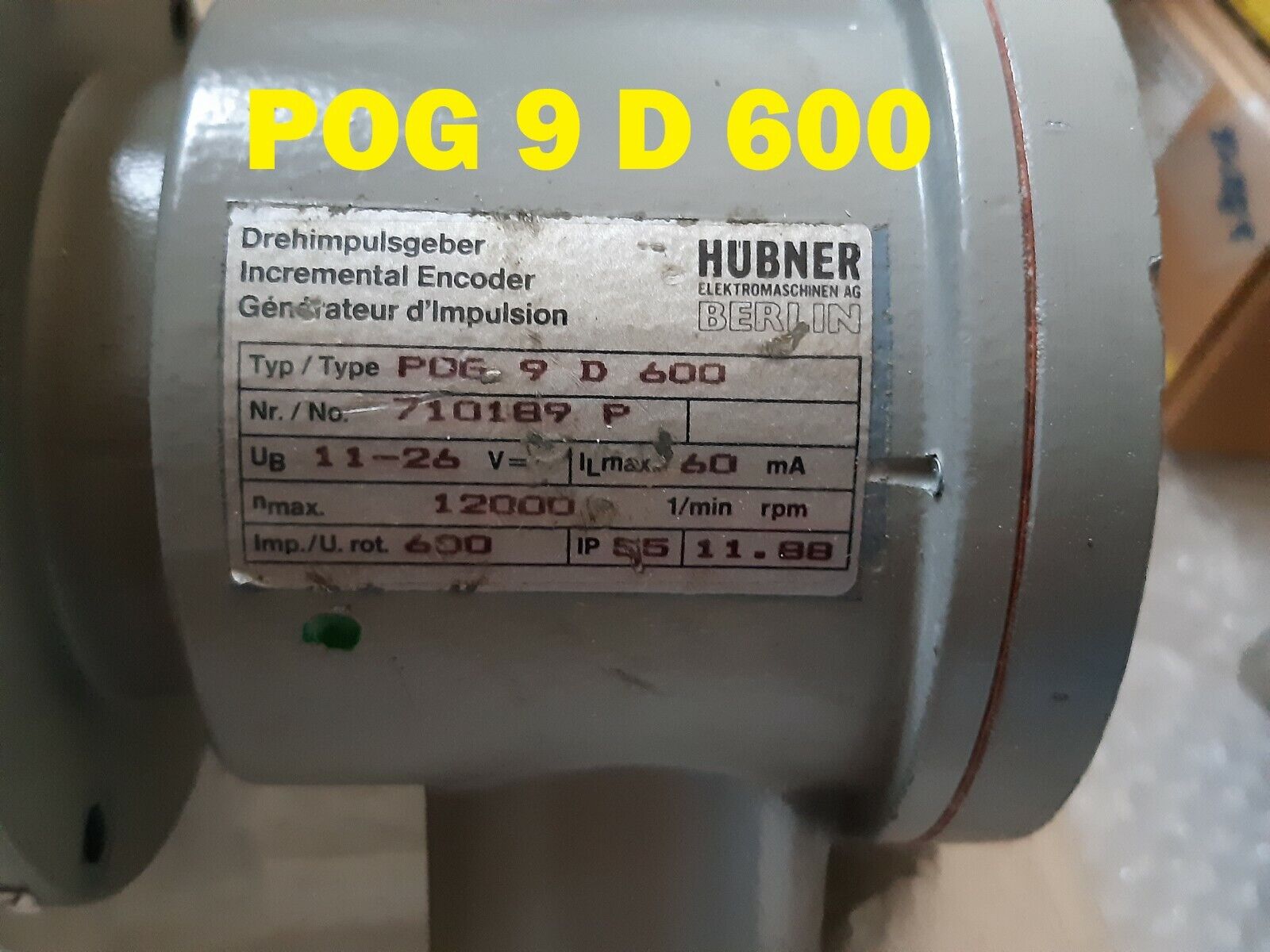 Hubner POG9 D 600;POG9D 600; POG 9 D 600;P0G9D;P0G9D600;POG 9D 600;POG9D600