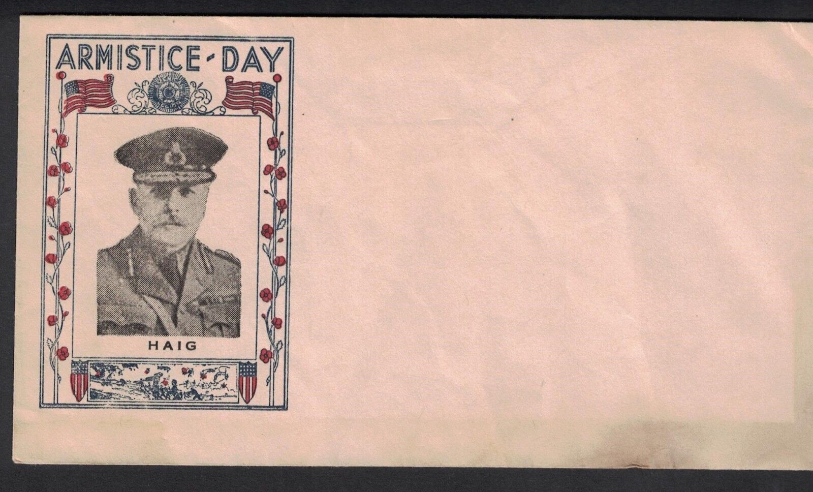 1934 Armistice Day Cover. Haig. Toning. #02 HAIG