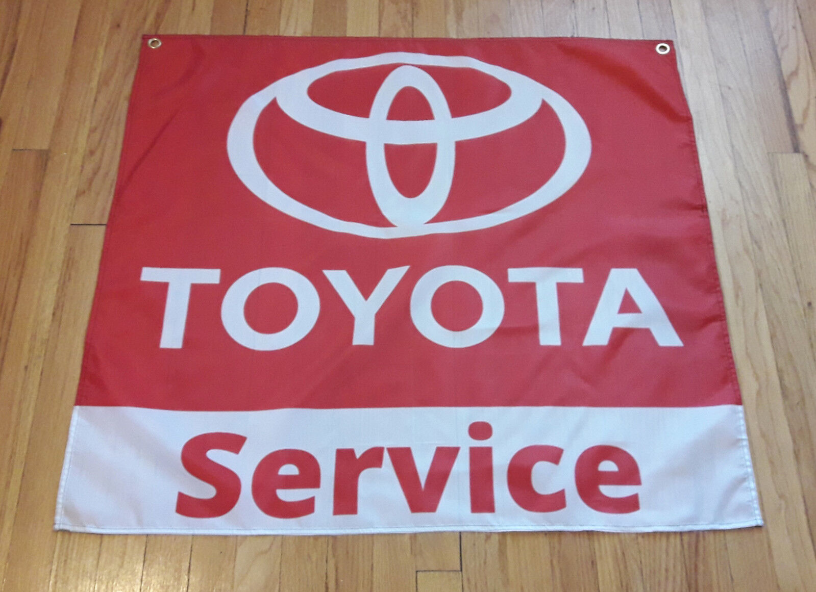 Toyota Service Flag Automotive Shop Garage Man Cave Banner 35x35 inches