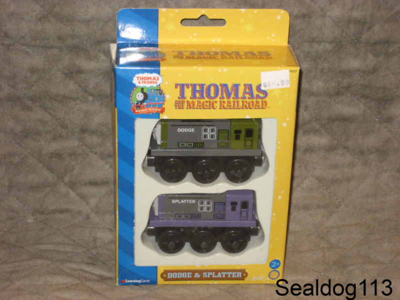 RARE Wooden Thomas Dodge and Splatter  NEW IN BOX