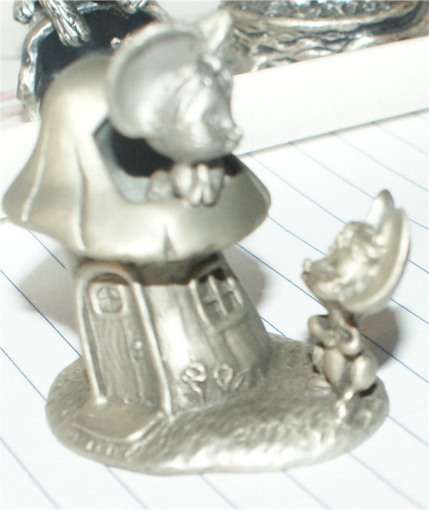 3 ORNATE PEWTER METAL SCULPTED MICE MOUSE mice   FIGURES 