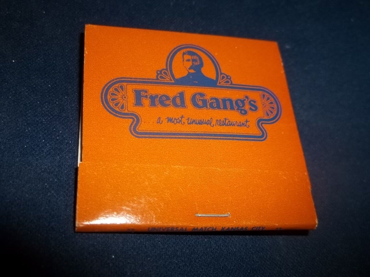 New Old Stock Fred Gang\'s A Most Unusual Restaurant Matchbook