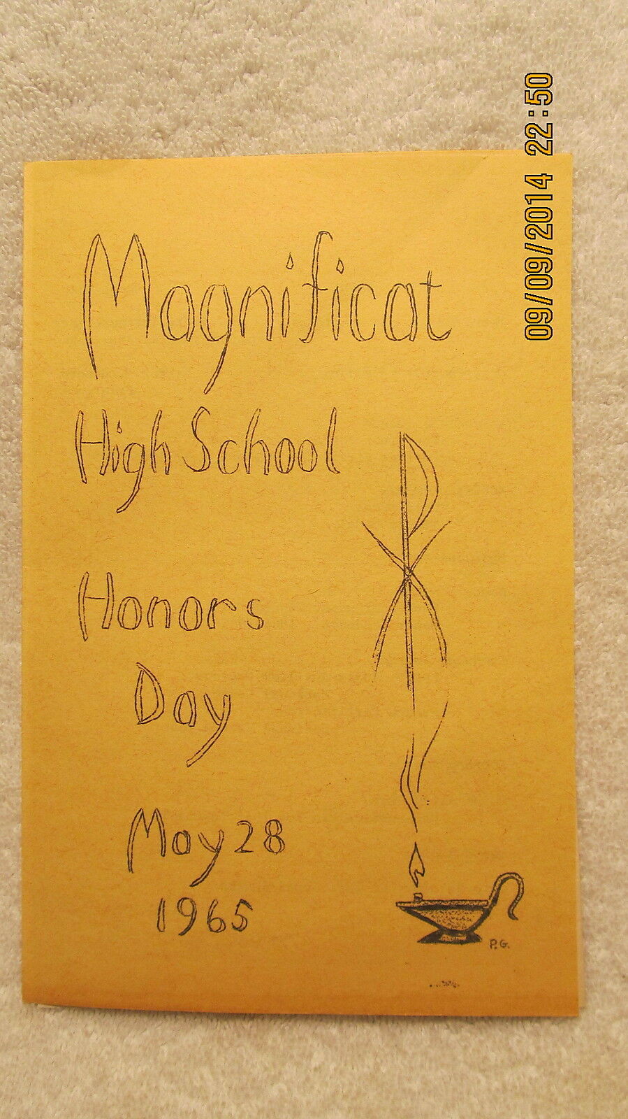 1965 Honors Day Program Magnificat High School Rocky River Ohio Catholic Girls