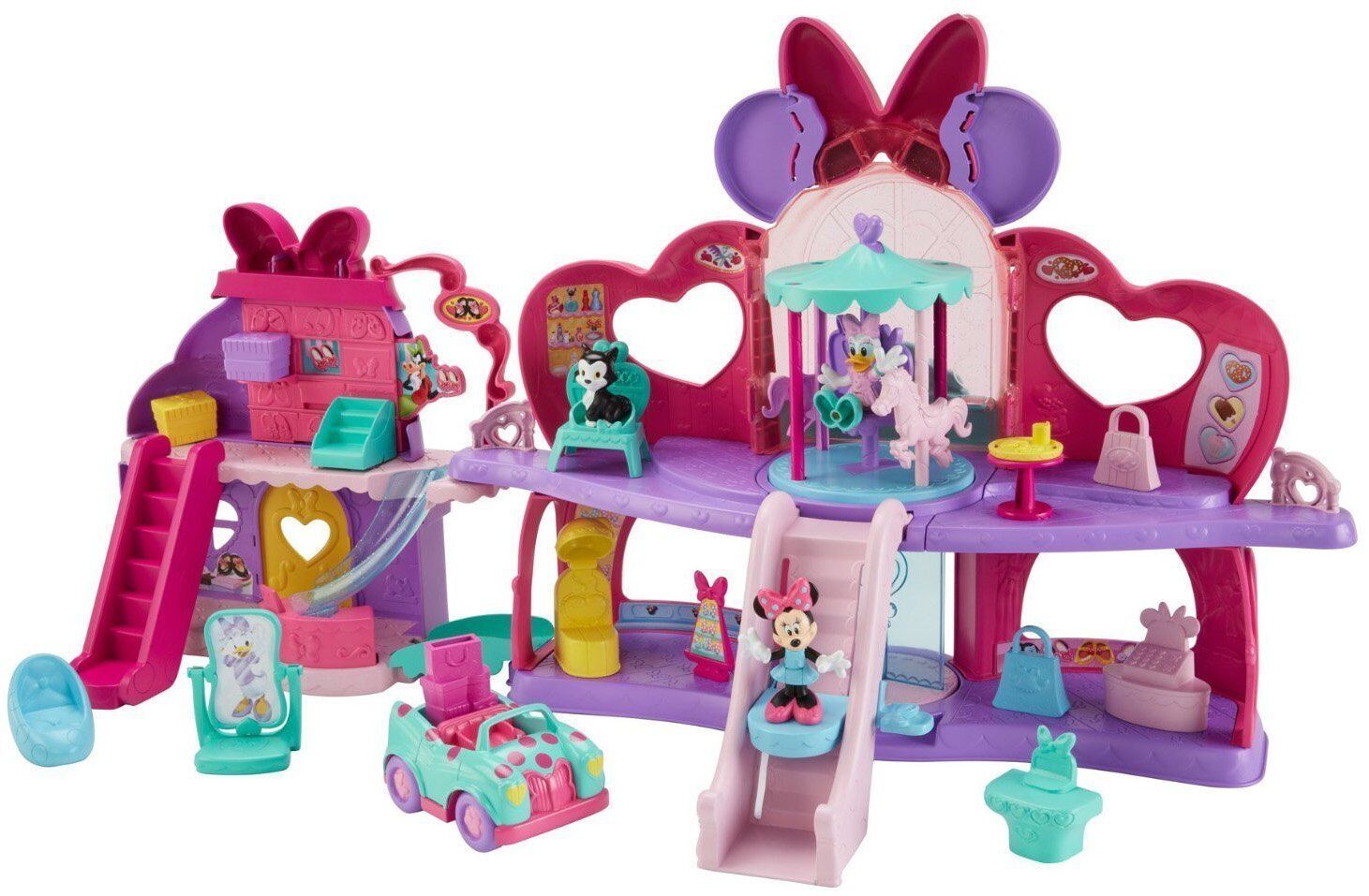 Disney Minnie Mouse Fabulous Shopping Mall Figures Play Set Toys Doll House Gift