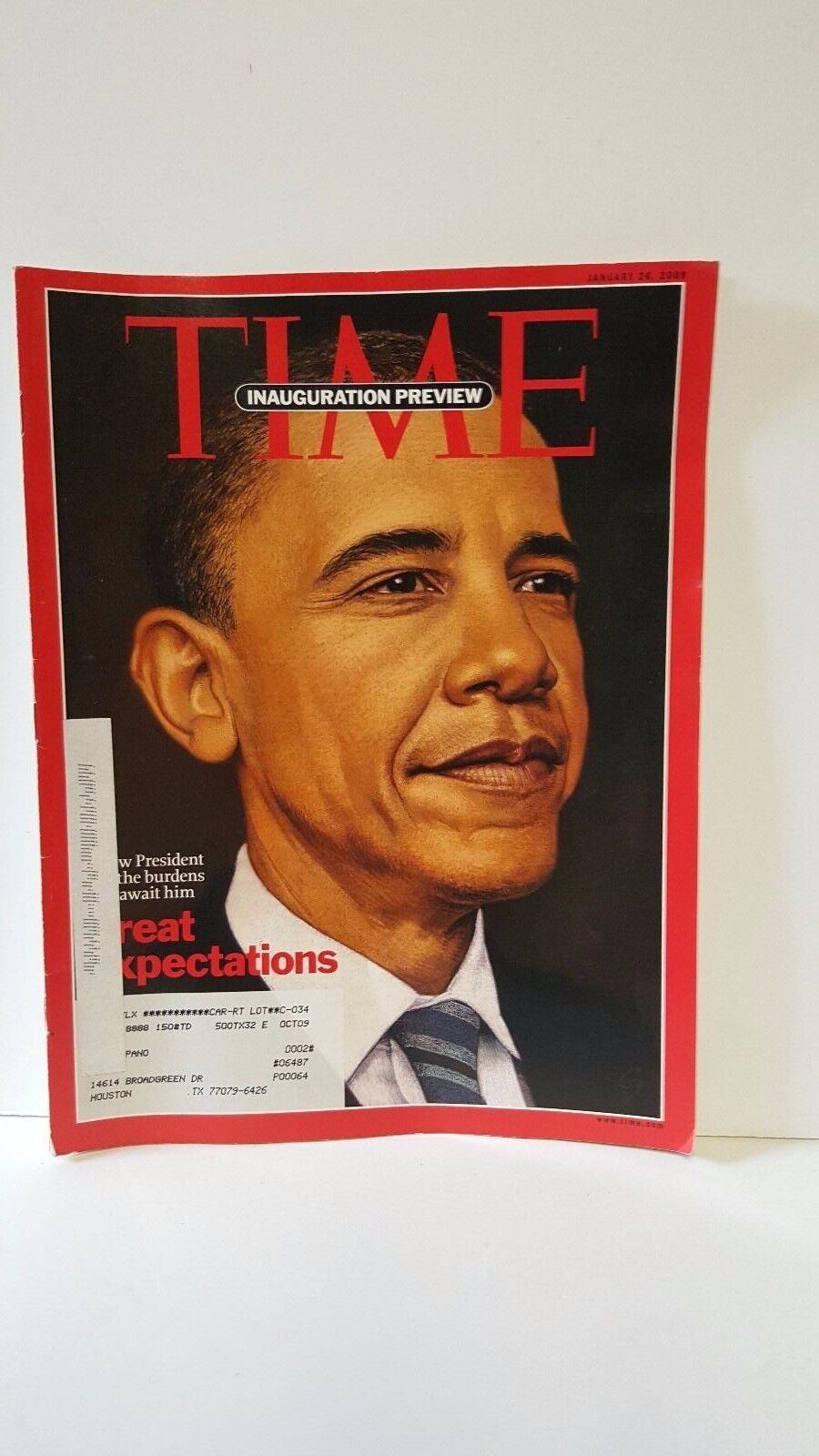 Time Magazine January 26, 2009 - Inauguration Preview - Barack Obama EUC 