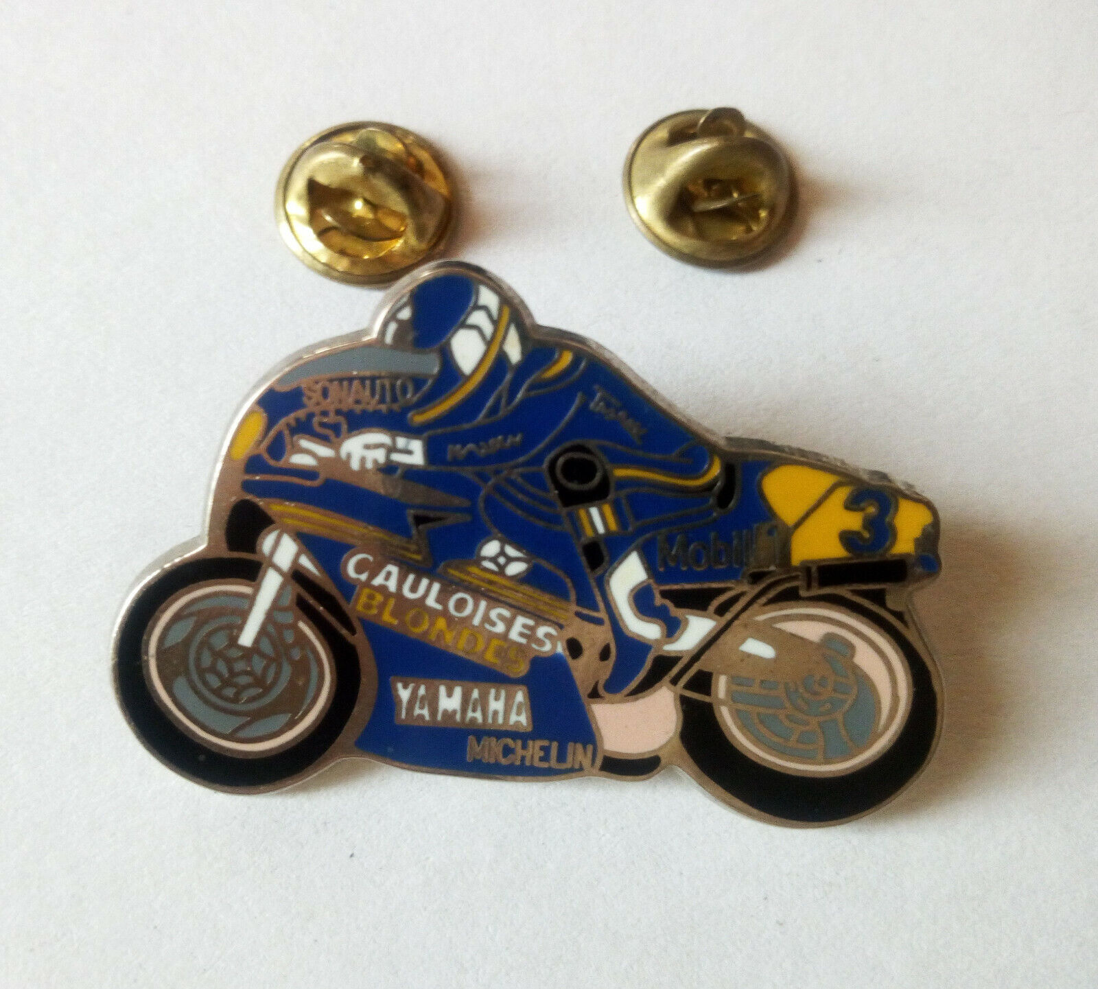 Pin\'s Moto Yamaha Gauloises Blondes Michelin Motorcycle Pins Pin Badge