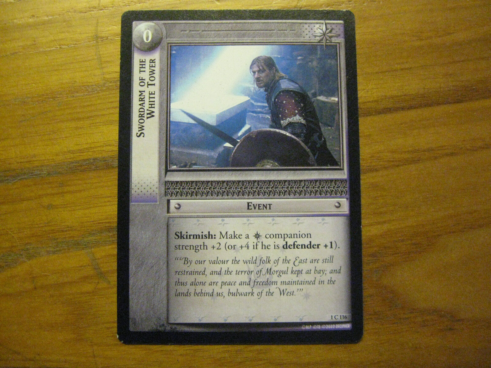 Swordarm Of The White Tower Lord Of The Rings Trading Card Build Your Lot