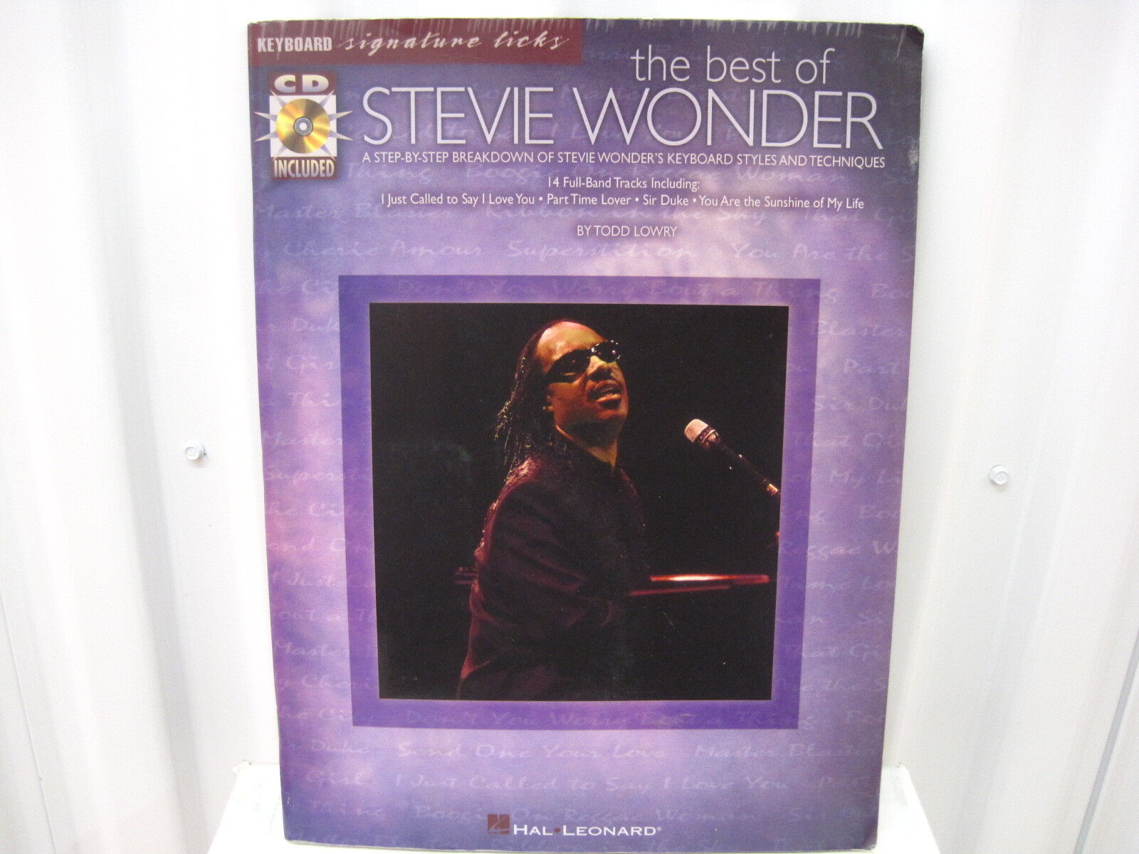 Stevie Wonder	The Best of Keyboard Signature Licks CD Sheet Music Song Book