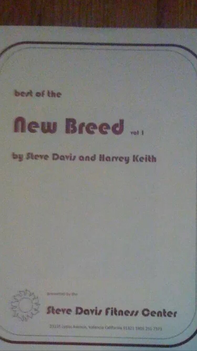 Rare Bodybuilding Steve Davis BEST OF THE NEW BREED Manual Booklet 84 pgs vol1 