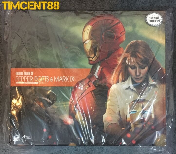 Ready Hot Toys Iron Man 3 Pepper Potts Mark 9 IX Set Special Edition Exclusive