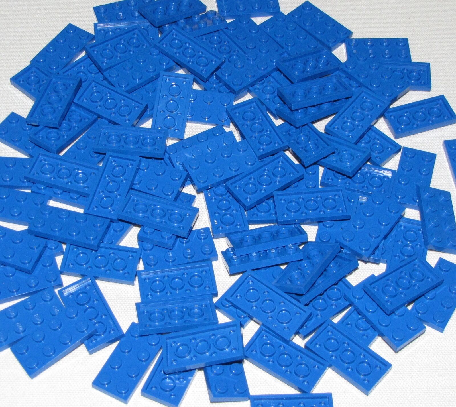 Lego Lot of 100 New Blue 2 x 4 Plates Building Blocks Pieces