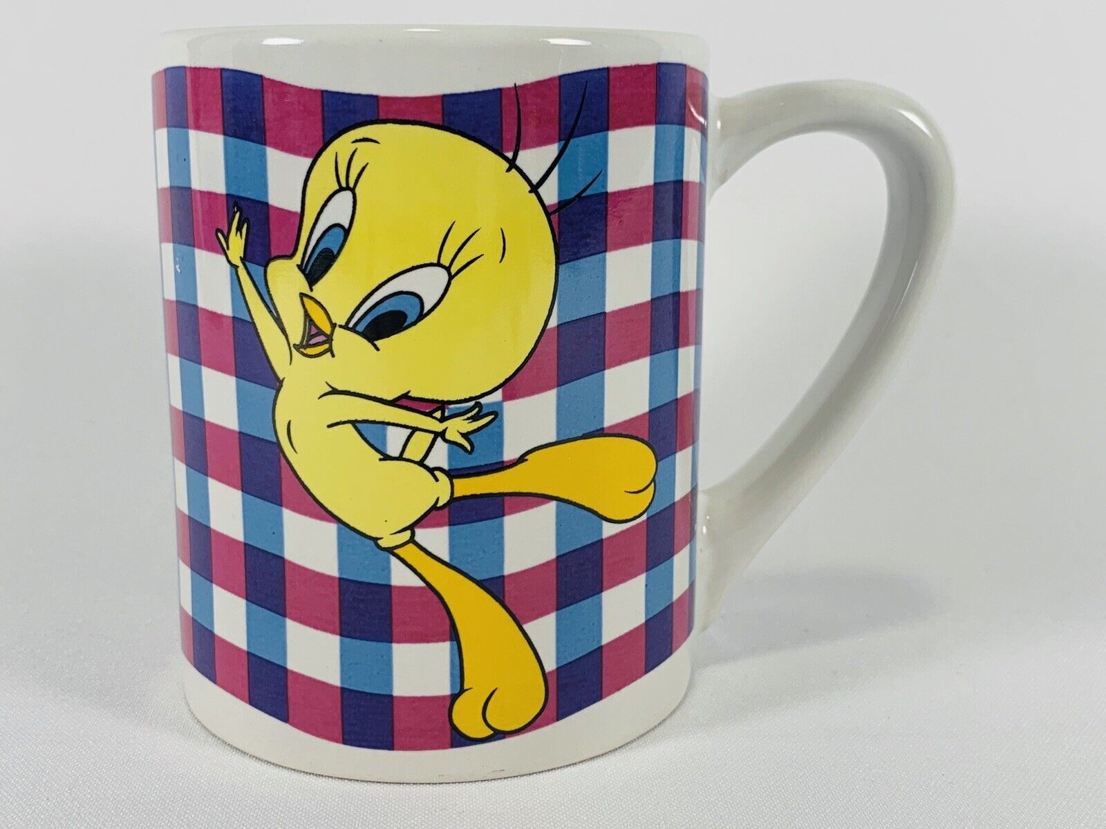 Vintage Looney Tunes WB Tweety Bird Coffee Mug Hearts \